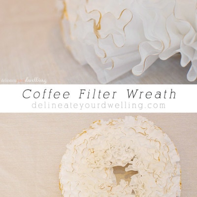 Coffee Filter Wreath