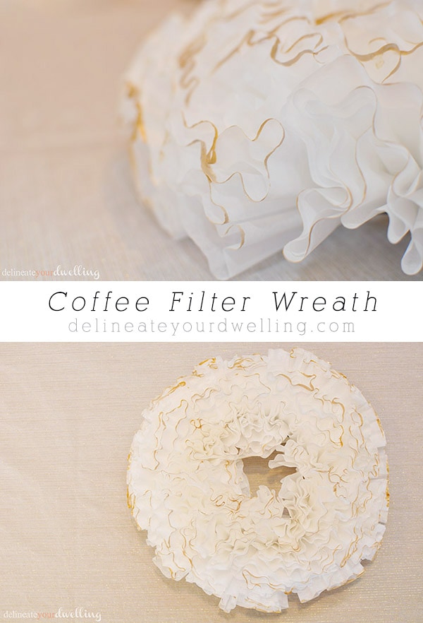 Coffee Filter Wreath