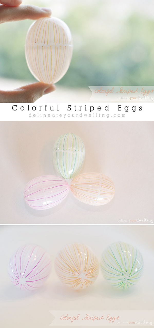 Colorful striped eggs, Delineateyourdwelling.com