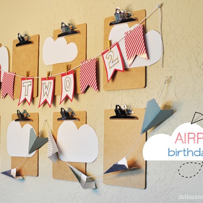 Airplane Themed Birthday Party