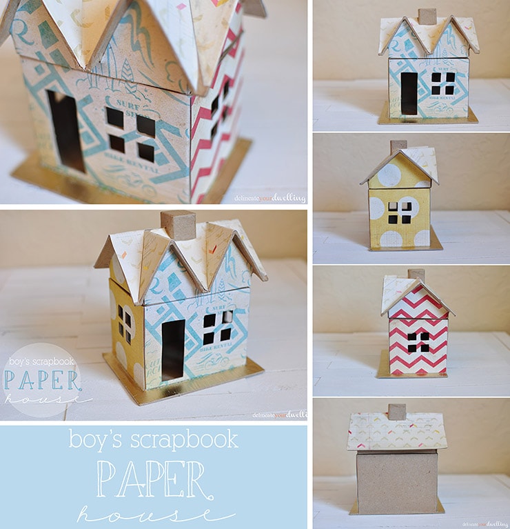 Boy’s Scrapbook Paper House