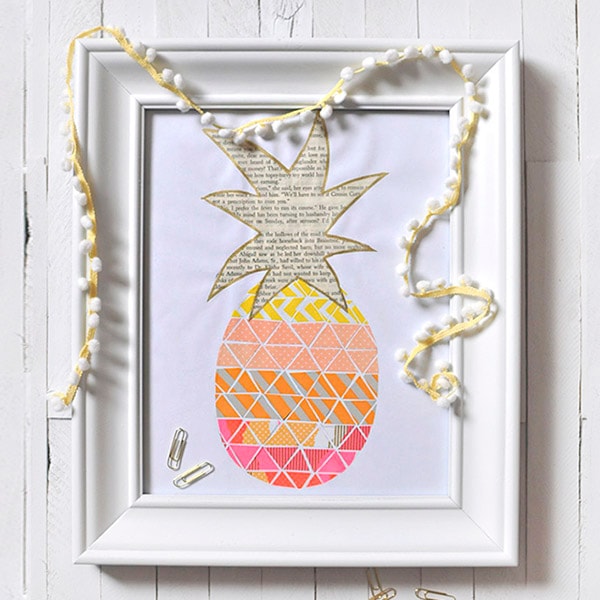 1-DIY-Washi-Tape-Pineapple-Print