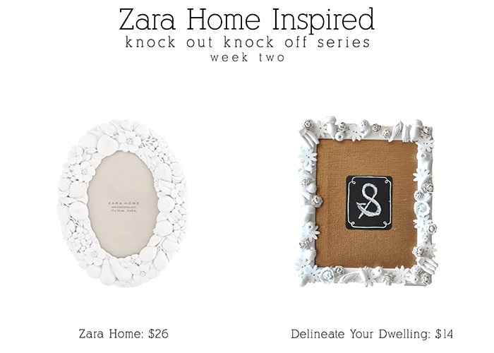 zara home photo frame