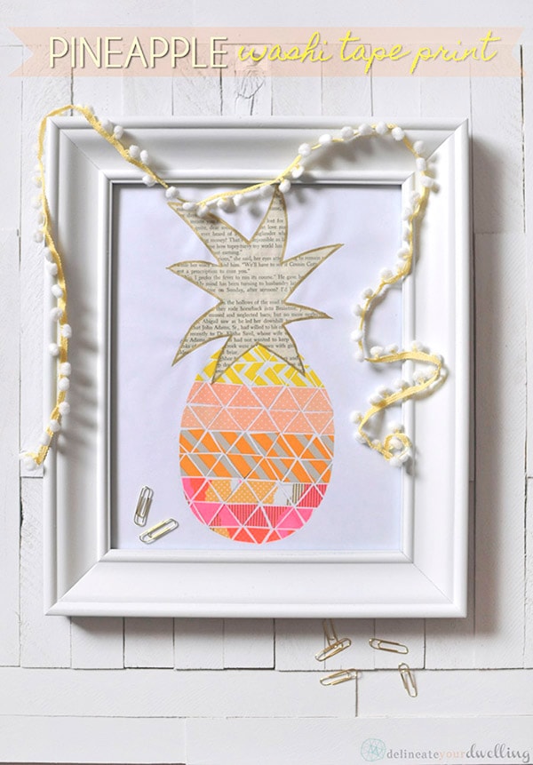 Washi Tape Pineapple Print