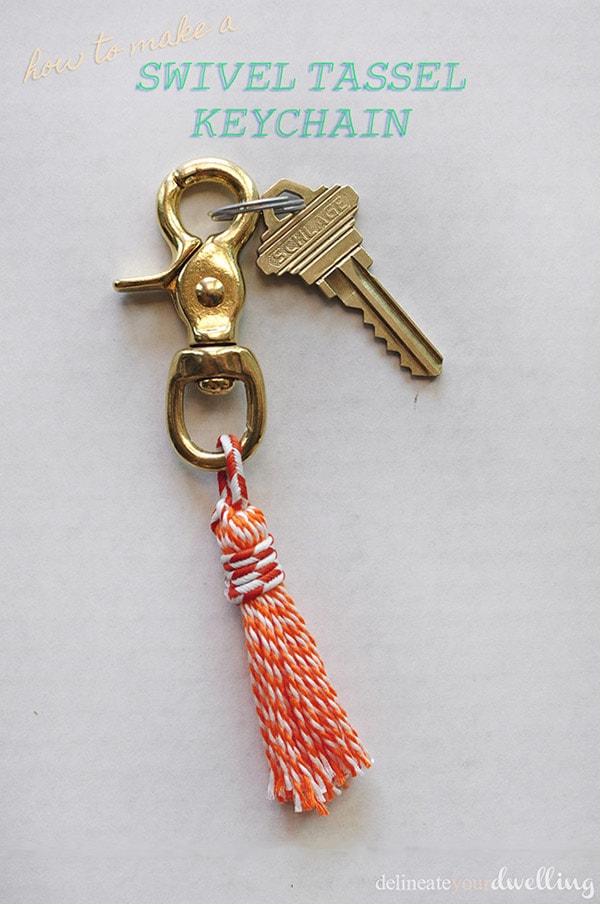 Swivel Tassel Keychain, Delineateyourdwelling.com