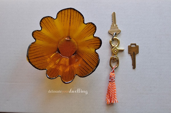 Swivel Tassel Keychain, Delineate Your Dwelling #tassel #orange #twine 