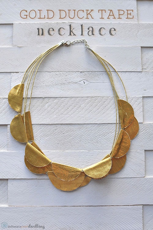 Gold Duck Tape Necklace