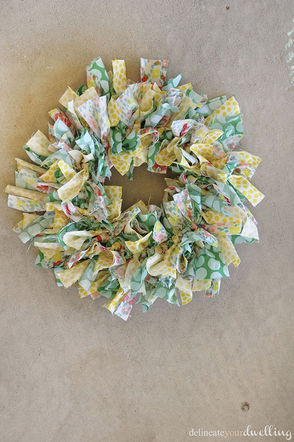 Summer Fabric Wreath