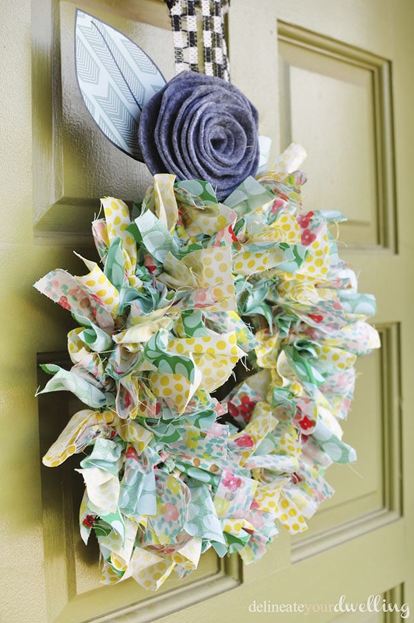 Summer Fabric Wreath