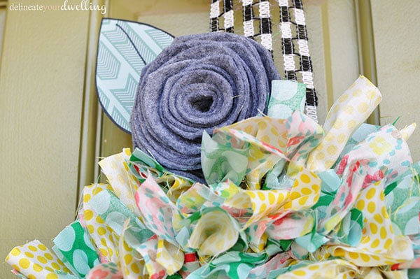 Summer Fabric Wreath