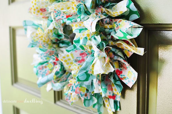 Summer Fabric Wreath