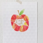 DIY a Geometric Apple Watercolor