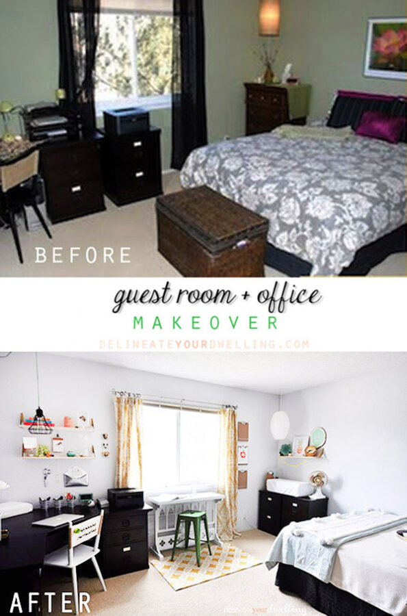 Guest Room + Office Makeover Reveal