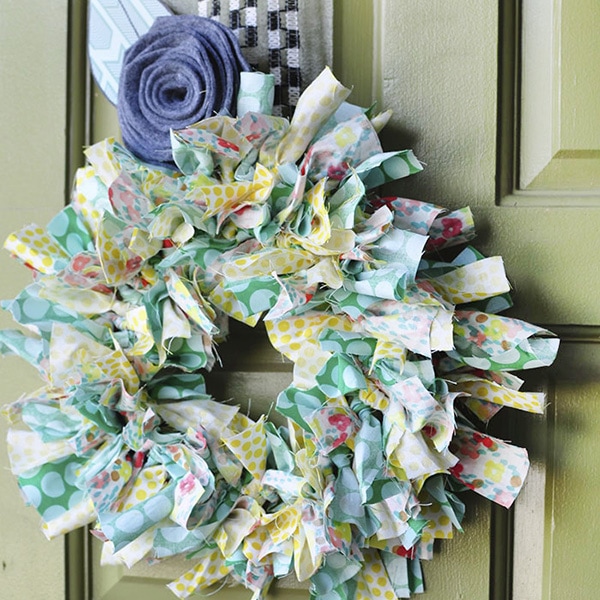 Summer Fabric Wreath