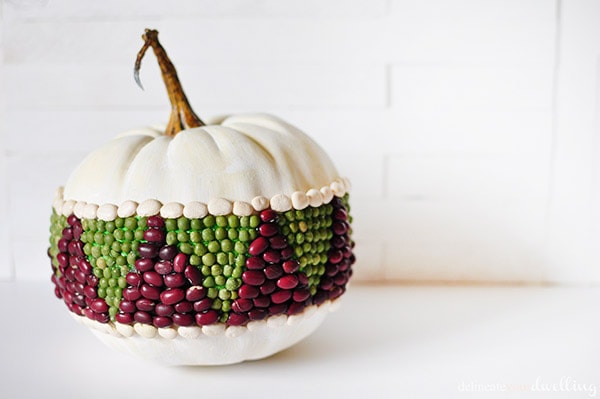 See how to create this easy and fun DIY Bean Pumpkin for the Fall Season! Delineate Your Dwelling