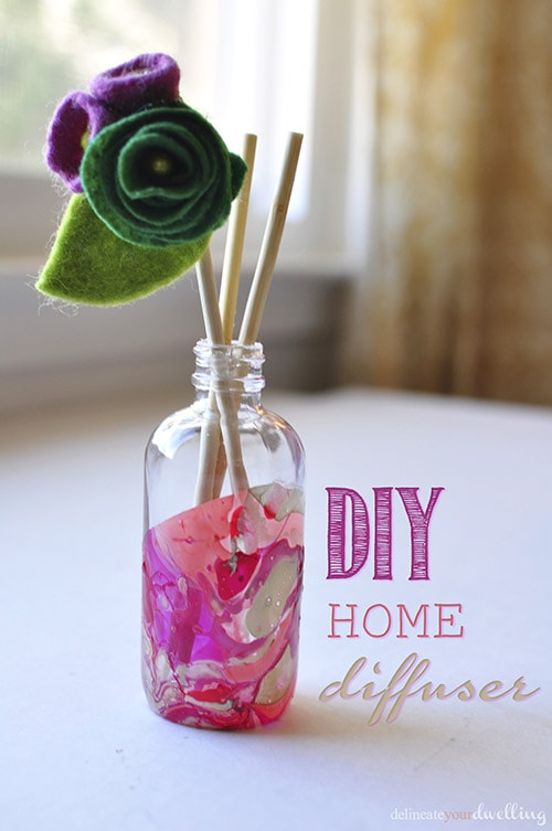 DIY Marble Room Diffuser, Delineate Your Dwelling #nailpolish