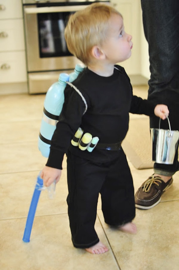 DIY Homemade Scuba Diver Costume