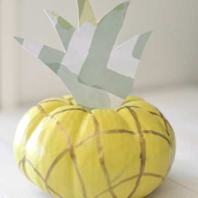 DIY Pineapple Pumpkin