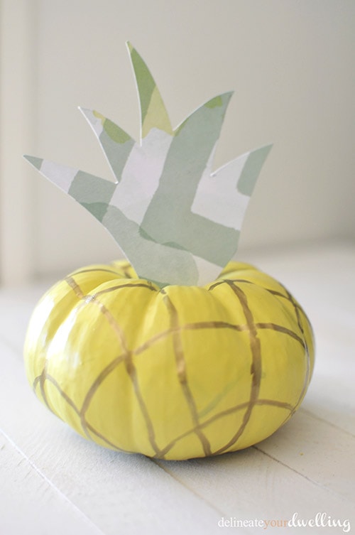 DIY Pineapple Pumpkin
