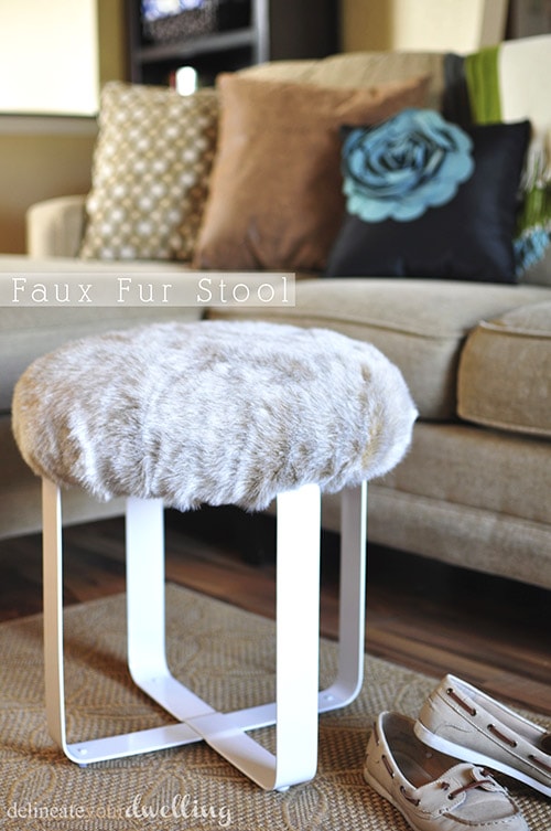 Faux Fur Stool, Delineate Your Dwelling