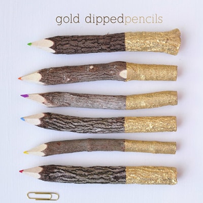 Gold Dipped Pencils, Delineate Your Dwelling