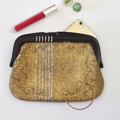 Painted Fabric Clutch2, Delineate Your Dwelling