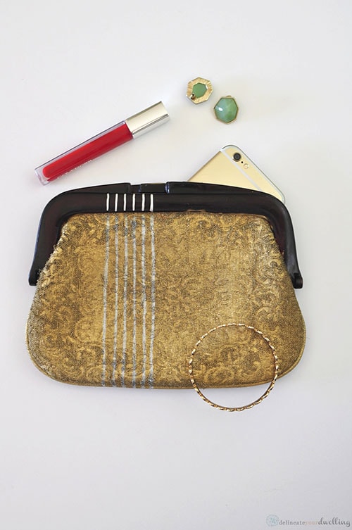 Painted Fabric Clutch2, Delineate Your Dwelling