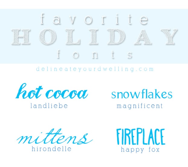 1 Favorite Holiday fonts