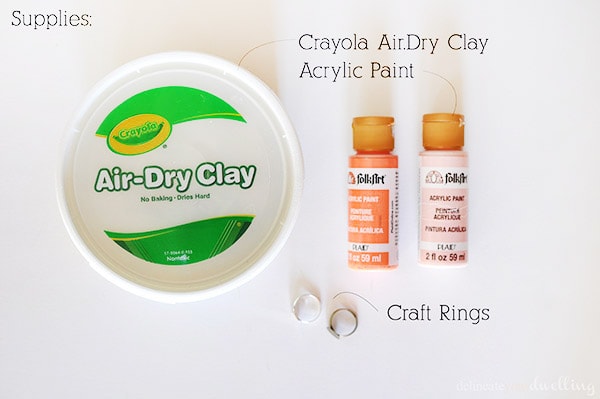 Geometric Clay Rings supplies