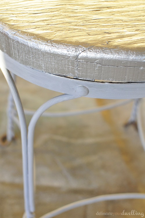 Silver paint Chair