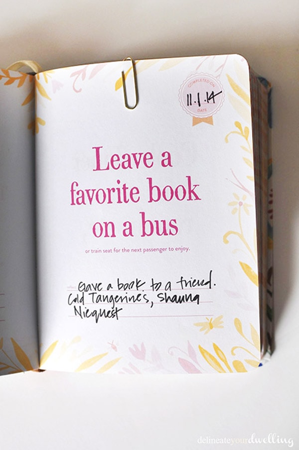 Leave a book on a bus
