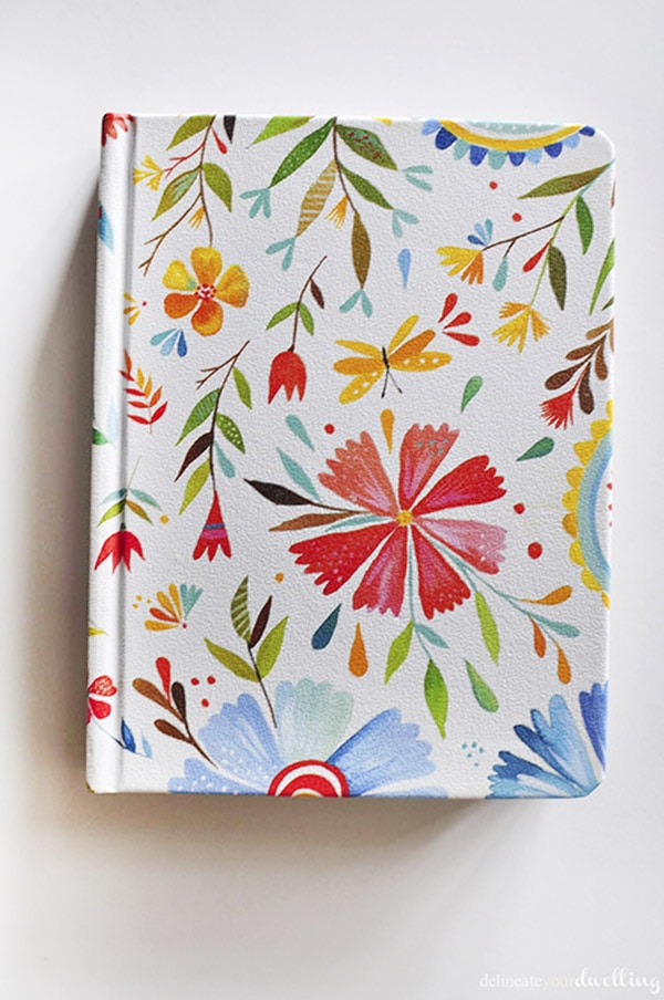 Colorful floral book cover