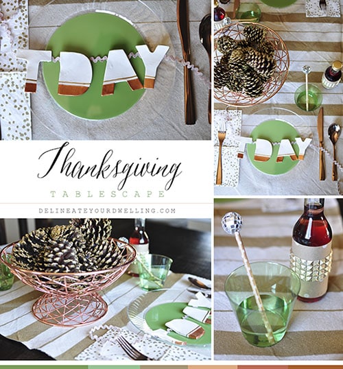 Thanksgiving Tablescape, Delineate Your Dwelling