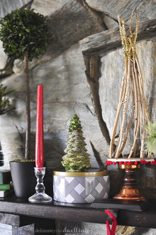 Christmas Fireplace Trees, Delineateyourdwelling.com