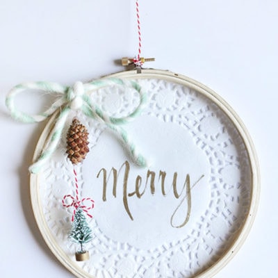 Embroidery Hoop Christmas Decor, Delineate Your Dwelling