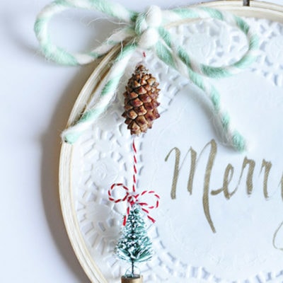 Embroidery Hoop Christmas Decor