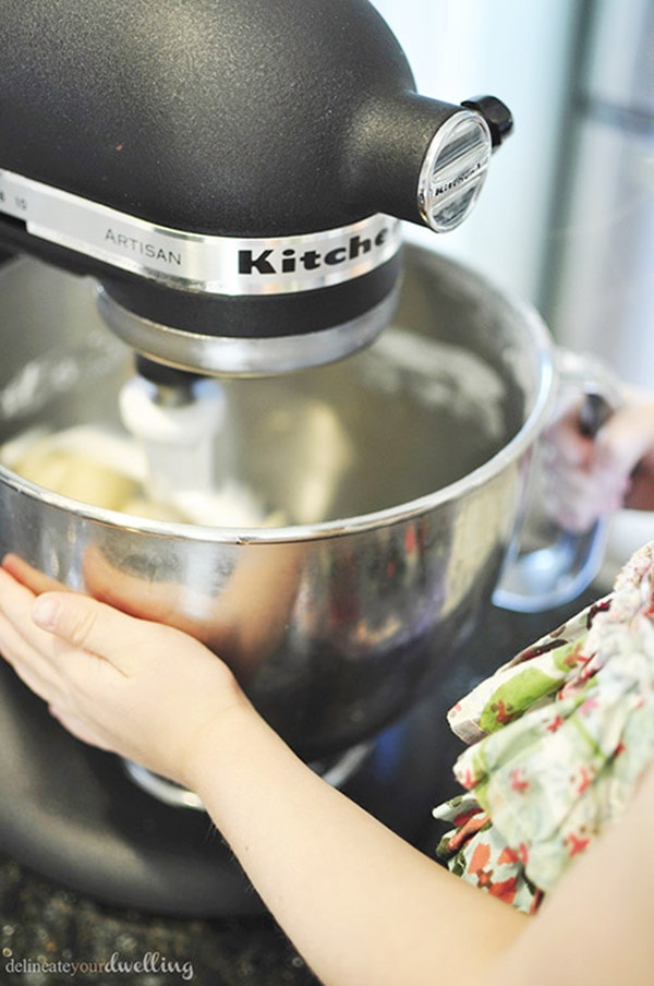 Spritz Cookie making with a kitchenaid