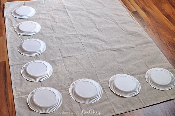 custom DIY Twister mat paper plates