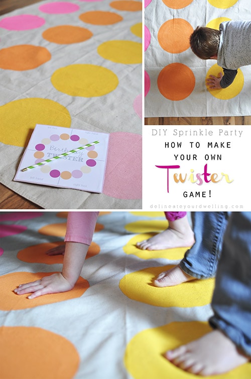 Customized DIY Twister Game, Delineateyourdwelling.com