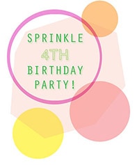 Sprinkle 4th Birthday Party