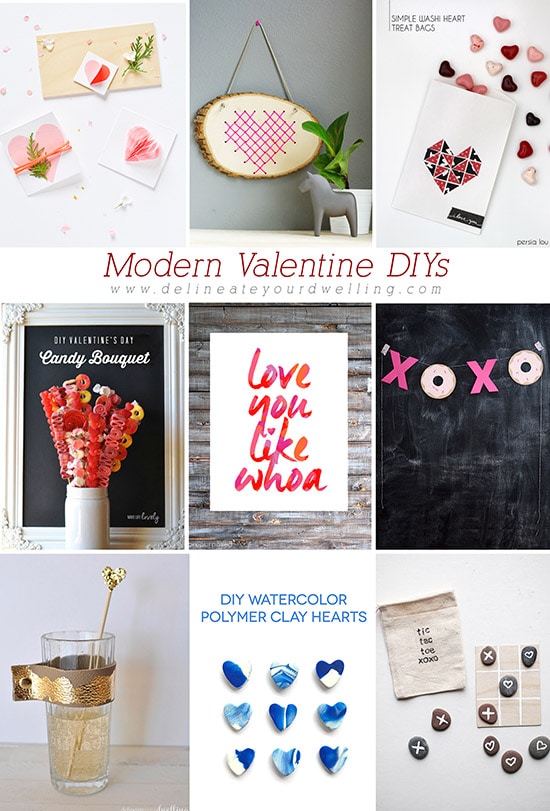 Modern Valentine DIYs