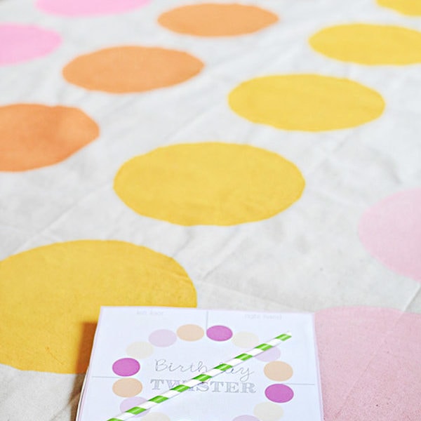 How to make a homemade DIY Twister mat, board and game!