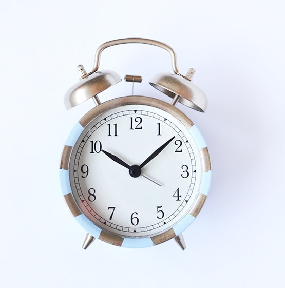 Easy to transform IKEA striped Clock, Delineate Your Dwelling
