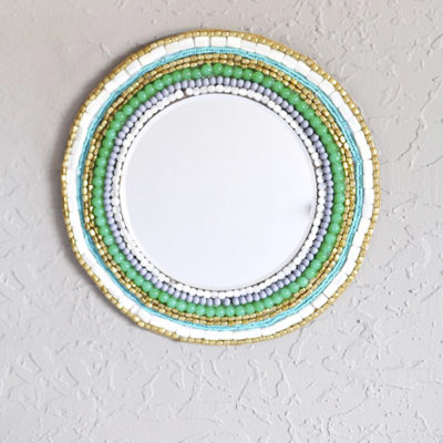 West Elm inspired Beaded Wall Mirror, Delineate Your Dwelling