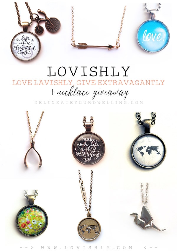 Lovishly Necklace Giveaway, Delineateyourdwelling.com