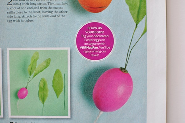 Published in Every Day with Rachael Ray. Check out my three page spread detailing how to make my fun food Easter Eggs including a pineapple, radish, carrot and adorable strawberry! Delineateyourdwelling.com #fruiteastereggs