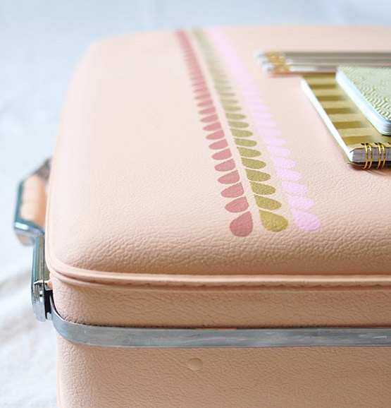 How to create Easy Painted Luggage