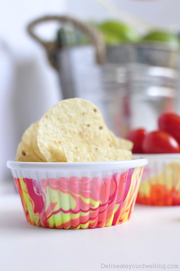 Easy Marbled Party Cup, Delineateyourdwelling.com