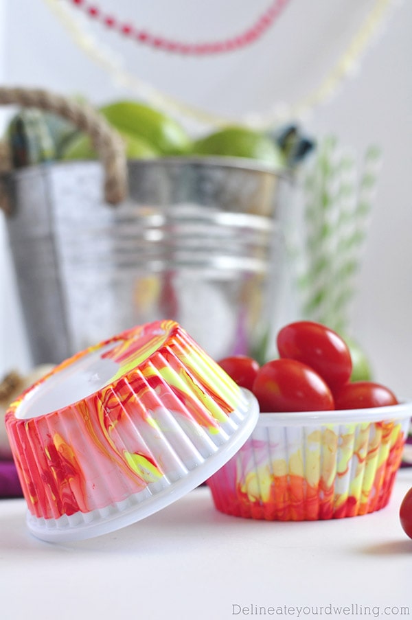 Easy Marbled Party Cups