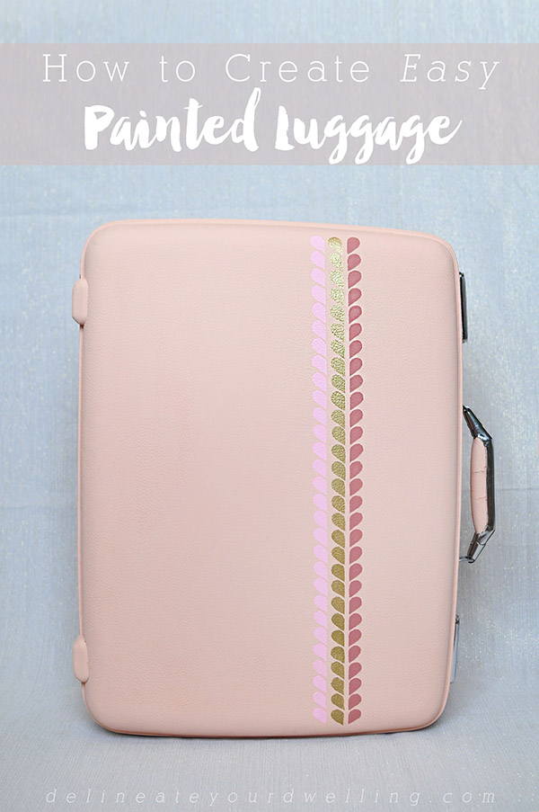 How to create Easy Painted Luggage